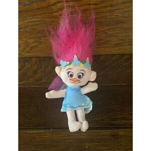 DreamWorks Trolls Poppy Plush Doll NWT 9” Pink Hair